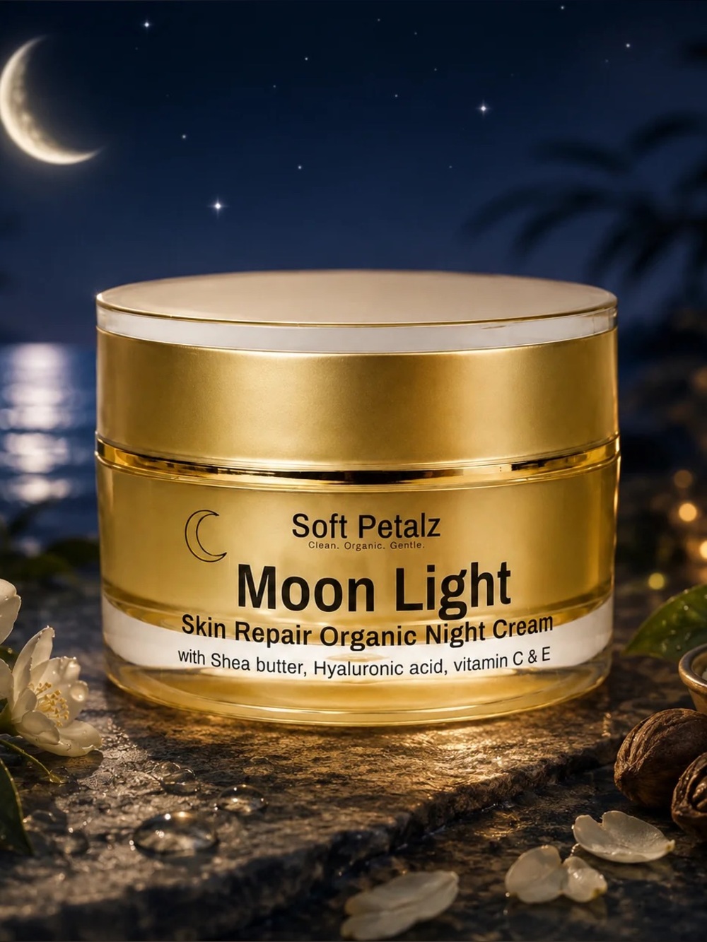Soft Petalz Organics Moon Light Night Cream
